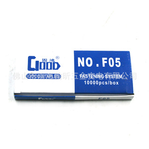 Good F05 U Staples 5mm 0.6mm Steel <b>Fastening</b> System 10000pcs Box General Industry - Product Image 1