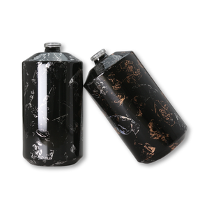 Flacon de parfum en verre givré OEM 50ml, flacon de parfum rond 30ml, flacon de cologne pour homme noir 20ml, flacon de luxe pour gentleman - Product Image 4