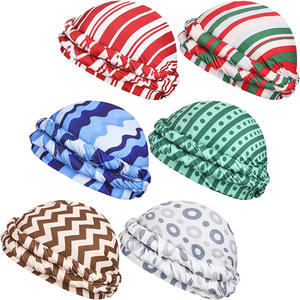 Etiqueta personalizada Logo Sublimación Satén Forrado Pre-atado Halo Twisted Band Hombres Turbante Durag Head Wrap para Hombres Mujeres - Product Image 5