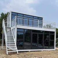 Maison conteneur pliable entièrement meublée avec salle de bain et cuisine, imperméable et ignifuge