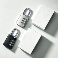 Cadenas à combinaison en aluminium robuste - Verrouillage numérique réinitialisable à 3/4 chiffres, cadenas de sécurité sans clé antivol pour la vente en gros