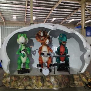 Figura de dinosaurio de dibujos animados, nuevo estilo, el modelo más atractivo de dinosaurio animatrónico, banda en la <span class=keywords><strong>entrada</strong></span> del <span class=keywords><strong>Parque</strong></span> Jurásico - Product Image 2
