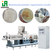 Ligne de production de poudre nutritionnelle par extrusion et pulvérisation, machine entièrement automatique pour la fabrication de farine infantile nutritive