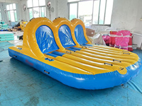 Vente directe d'usine 6 cavaliers bande wagon gonflable remorquable canapé bateau de remorquage pour les sports nautiques