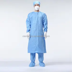 aami level123 SMMS reinforced Anti-bacterial penetration disposable sterile surgical gowns for hospital operating rooms