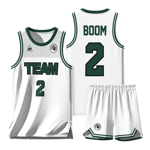 Different Style Fashion Quickly Dry And Breathable Men Custom Basketball Jersey Reversible Basketball Uniform Set
