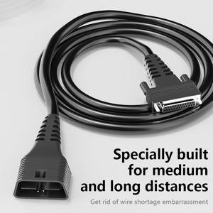 <span class=keywords><strong>Cable</strong></span> adaptador OEM OBD2 a <span class=keywords><strong>DB25</strong></span>, herramienta de escáner de diagnóstico automotriz de 16 pines para Analizador de motor - Product Image 4