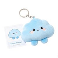 Porte-clés en peluche miniatures personnalisés, jouets en peluche sur mesure, porte-clés anime, ours en peluche, pendentif mascotte douce, porte-clés en peluche personnalisé