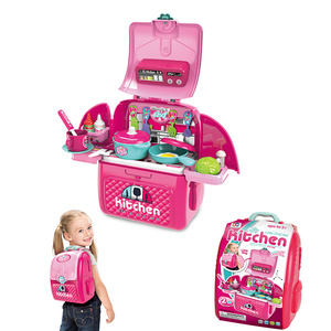 Sac à dos de jeu d'imitation amusant pour enfants : Maquillage, Outils de Docteur, Ustensiles de Cuisine - Ensemble de Jouets - Product Image 1
