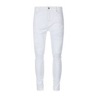 Fabricant de jeans en denim sur mesure, jeans streetwear, jeans peints, déchirés, usés, avec des patchs en strass pour hommes
