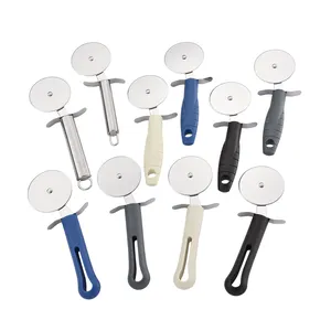 Custom Multi-Function Personalised Round Wheel Pizza Slicer Cutter Knife High Quality Food Cute Stainless Steel Pizza Cutter