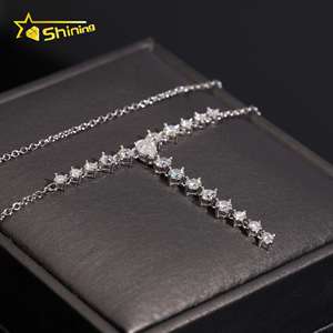 Collana da Donna in Argento 925 Massiccio con Diamante Moissanite GRA Scintillante, Disponibile in Magazzino USA - Product Image 6