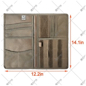 <b>Car</b> <b>Visor</b> Organizer 14.1x12.2inch Oxford Cloth Storage Bag With Card Holder Document Pocket Black - Product Image 4