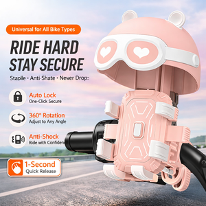Support de <span class=keywords><strong>téléphone</strong></span> pour moto anti-vibration, support de <span class=keywords><strong>téléphone</strong></span> pour vélo avec pare-soleil et protection contre la pluie, support de <span class=keywords><strong>téléphone</strong></span> pour guidon de vélo ou scooter - Product Image 3