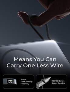 Batería Externa Magnética Inalámbrica <span class=keywords><strong>de</strong></span> 10000mAh con Cable Integrado, Cargador Portátil Ultra Delgado <span class=keywords><strong>de</strong></span> Aleación para iPhone 17 16 - Product Image 5