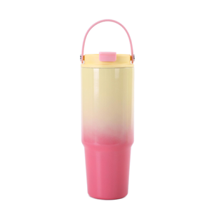 Termo de Acero Inoxidable 304 de 30oz, Nuevo Color Degradado, Doble Capa, Portátil para Exteriores, Botella para Auto, Aislamiento al Vacío, 6-12 Horas de Temperatura Constante - Product Image 2