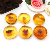 Vente en gros de savon artisanal Base transparente huile essentielle de bain barre de fleur forme solide blanchissant acides aminés éclaircissants