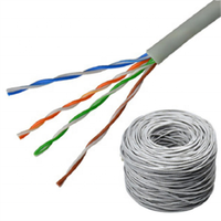 Cable de Telecomunicaciones Cat5e para proyectos de red de cobre desnudo, categoría mejorada, 0,5mm, UTP, 100M