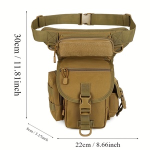 Sac de cuisse extérieur, sacoche de jambe, sac banane de sport pour moto, course, vélo, randonnée, équitation - Product Image 4