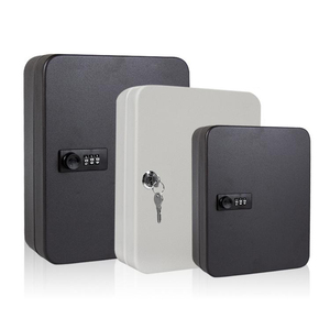 IS 브랜드 호텔 벽걸이형 키 박스 보관 캐비닛, 콤비네이션 자물쇠, 맞춤형 로고 디자인, 무광 화이트 마감, 200x160x80mm - Product Image 5