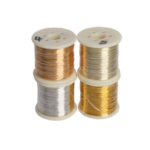 250 g/rollo de alambre de cobre de <span class=keywords><strong>latón</strong></span> antideslustre, hilo de oro y plata DIY para <span class=keywords><strong>joyería</strong></span>, collar, fabricación de pulseras, accesorios, <span class=keywords><strong>Material</strong></span> para encontrar - Product Image 1
