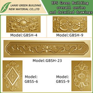 Sculpture en relief moderne Décalcomanie murale classique Décor EPS Source Fabricants Production Vente pour Villa Résidentielle Moderne - Product Image 5