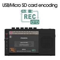 Lecteur/enregistreur de cassettes radio AM/FM avec prise en charge MP3, carte USB TF, prise casque, origine CN/GUA