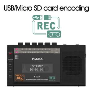 Reproductor de Casetes con Radio AM/FM de Fábrica, Grabador con USB y Tarjeta TF, Grabación de Radio a Casete con Conector para Auriculares - Product Image 5