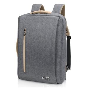 Free sample PU College Student Waterproof Travel Backpack with Leather <b>Laptop</b> School Bags in Bulk - Product Image 4