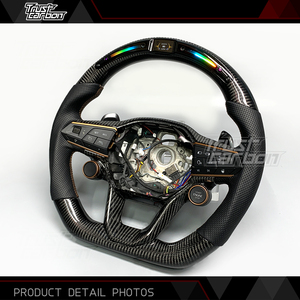 Volant en fibre de carbone personnalisé avec LED intelligentes pour Seat <span class=keywords><strong>Cupra</strong></span> Tavascan Terramar <span class=keywords><strong>Formentor</strong></span> VZ <span class=keywords><strong>Leon</strong></span> Ibiza Ateca Arona - Product Image 3
