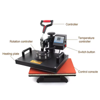 Machine de Presse à Chaud Multifonctionnelle 10 en 1 Semi-Automatique R à Sublimation, Combo pour Impression de Chaussures, Casquettes, Stylos, Tasses et T-shirts