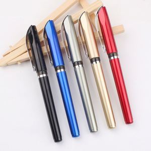 Nouveau stylo gel en plastique multicolore avec logo personnalisé imprimé, encre noire 0,5 mm, pour étudiants et usage professionnel - Product Image 2