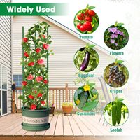 Senershuo Tomatenkäfige, 130 cm Tomatenpflanzen-Stützstäbe, Garten-Tomatenkäfige & Rankhilfen für Kletterpflanzen