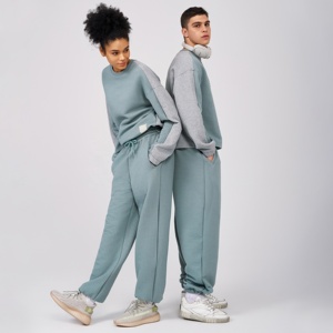 Pantaloni Sportivi Unisex di Alta Qualità 400 Gsm in Cotone Spaziale, Jogger Harem per <span class=keywords><strong>Donna</strong></span> e <span class=keywords><strong>Uomo</strong></span>, Pantaloni da Ginnastica con Logo Personalizzato - Product Image 2