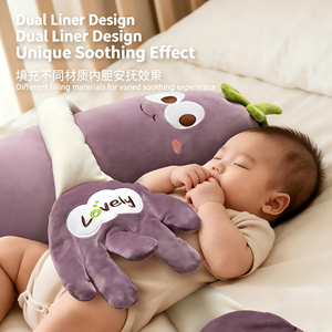 Coussin de sommeil apaisant pour bébé, personnalisé et en stock, en coton PP et polyester, avec fonction anti-sursaut et toucher doux - Product Image 5