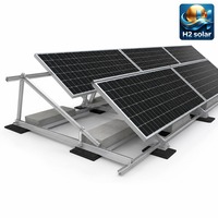 Sistema de Montaje Solar con Membrana TPO H2 para Techos Planos, Base de Goma sin Penetración para Proyectos Fotovoltaicos Comerciales
