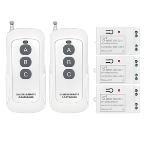 433 MHz RF không dây điều khiển từ xa chuyển đổi hệ thống DC12V 24V Receiver Transmitter 10A relay điều khiển từ xa điều khiển thiết bị chuyển mạch - Product Image 3