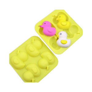 Molde de silicona para pastel horneado de cocina de pato amarillo pequeño moderno, molde para pastel de uso doméstico con embalaje de bolsa OPP - Product Image 1