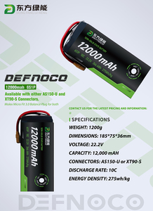 DEFNOCO 12Ah 12000mAh <span class=keywords><strong>6S1P</strong></span> 22.2v 세미 솔리드 스테이트 산업용 드론 배터리 팩 - Product Image 6