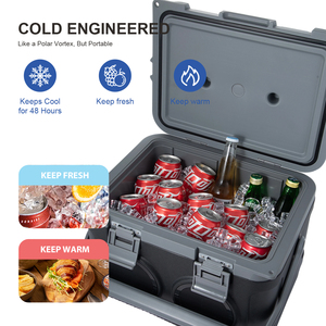Glacière isotherme 21L avec haut-parleur sans fil, portable, en mousse PU 6 faces, pour le camping, les pique-niques, le refroidissement des aliments et des boissons - Product Image 2
