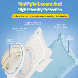 Custodia Protettiva Antiurto 2in1 con Supporto Girevole a 360° per Samsung <span class=keywords><strong>Galaxy</strong></span> <span class=keywords><strong>Tab</strong></span> <span class=keywords><strong>A7</strong></span> <span class=keywords><strong>Lite</strong></span> 8.7 <span class=keywords><strong>T220</strong></span> - Product Image 6