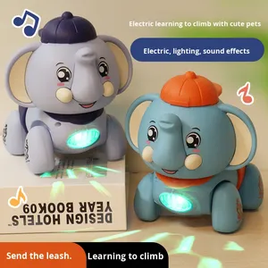QS gros enfants éducatifs électrique marche Mini jouet enfants en plastique 2 couleurs B/<span class=keywords><strong>O</strong></span> mignon dessin animé petit Animal ensemble jouets musique - Product Image 3