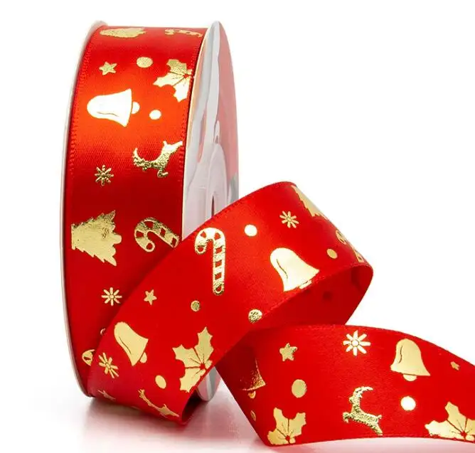 Oempromo Рождественская Подарочная коробка, лента с логотипом, атласная индивидуализированная лента