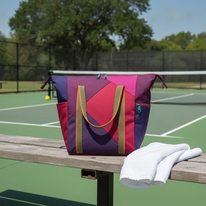 กระเป๋าใส่ไม้ปิงปอง Pickleball Geo-Panel แบบมีซิป  วัสดุผสม  โลโก้สั่งทำได้  ขายส่ง  กระเป๋าสำหรับกีฬาเทนนิสและพาเดล - Product Image 3