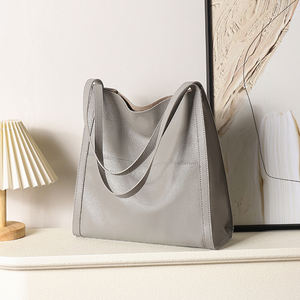 Bolso de Hombro de Cuero Genuino de Alta Calidad 2025, Bolso Tipo Cubo de Gran Capacidad para Mujer - Product Image 5