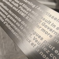 Plaque signalétique métallique gravée au laser en acier inoxydable 304 316 pour logo d'équipement industriel, fournisseur d'usine OEM