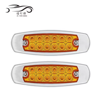 JHS Mini feux de conduite antibrouillard blanc ambre rouge Led camion feu arrière 12V 24V pour remorque de camion tout-terrain Led marqueur latéral voyant d'avertissement