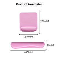 Tapis de souris ergonomique personnalisé en mousse à mémoire de forme, base en caoutchouc antidérapante, résistant à l'eau, avec support pour le poignet et ensemble de clavier