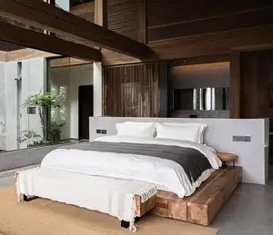 AJJ-MD027 Resort hotel bed TV cabinet combination villa club Homestay whole house custom furniture