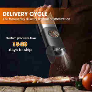 Utensilios y utensilios de cocina, juego de especias eléctrico recargable por gravedad, molinillo de sal y <span class=keywords><strong>pimienta</strong></span> con luz LED - Product Image 5